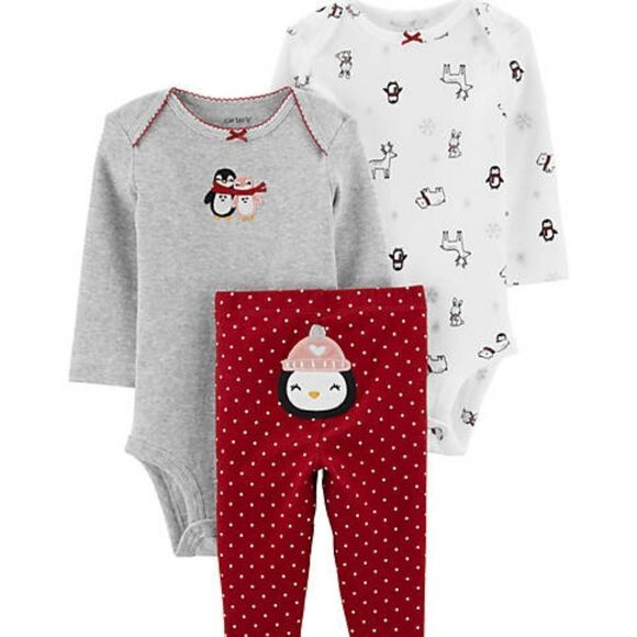 Carter's 3 piece girls set 6m - Picture 1 of 5